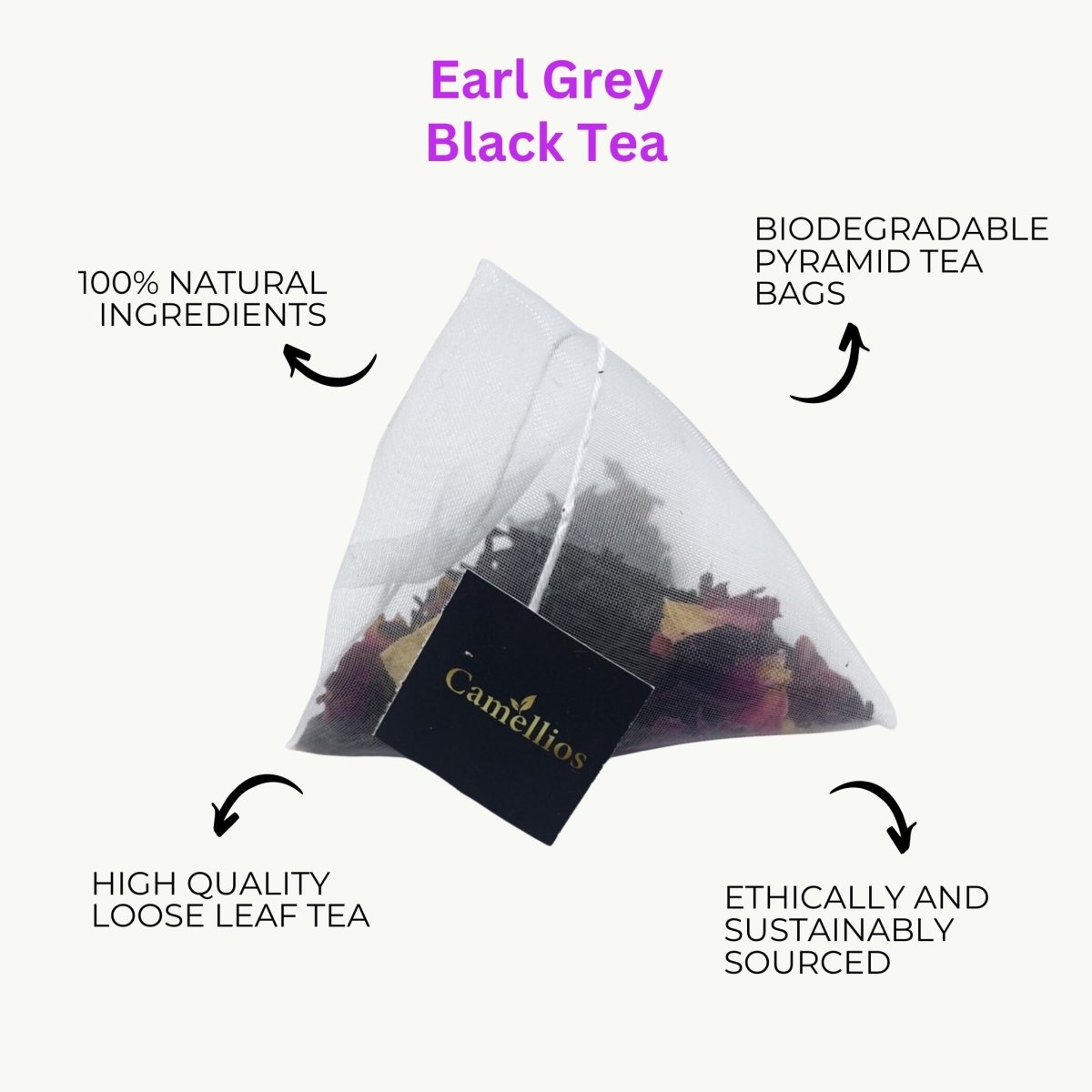 Chamellia Earl Grey Loose Leaf Tea 200g - Camati Food & Beverage - View #5