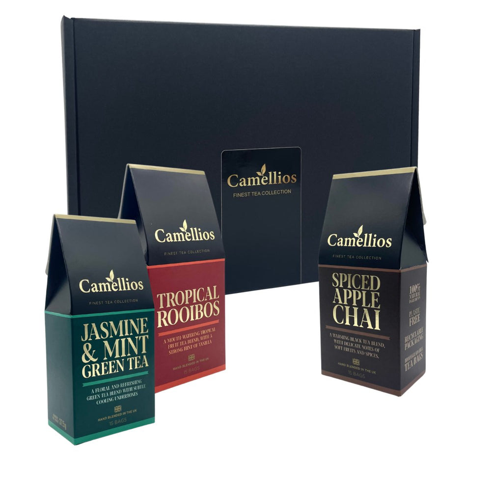 Tea Gift Box - 3 Exotic Tea Blends - Camellios